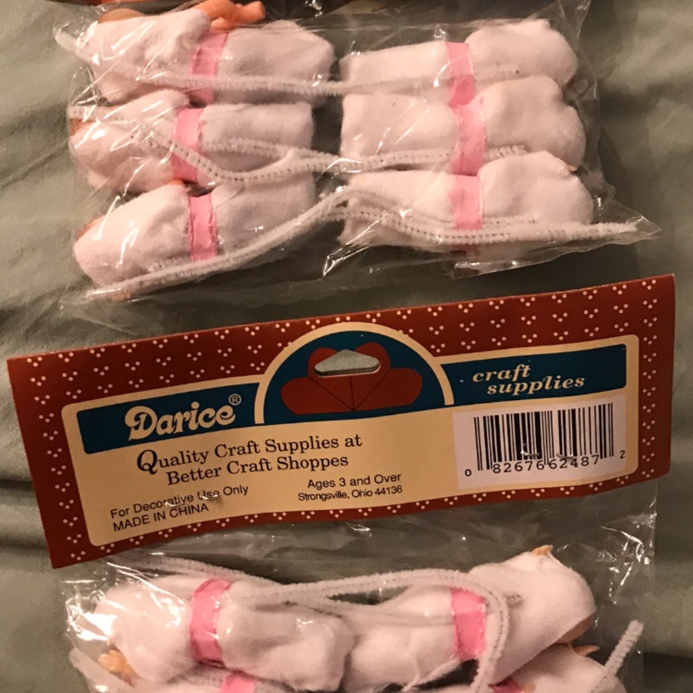 Vintage plastic pink baby dolls darcie craft supplies